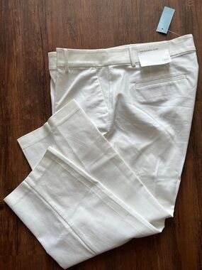 LOFT Spring Summer White Riviera Slim Women’s Pants